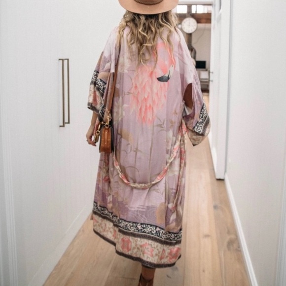 New Boho Gypsy Festival Kimono Duster Swim CoverUp - Picture 12 of 12